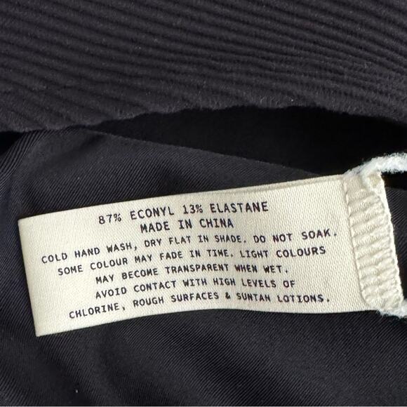 Zulu & Zephyr Signature Bikini One Piece Swimsuit in Black 4 - Picture 7 of 10